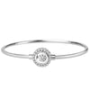 925 Sterling Silver Bracelet with AAA Micro Zircon Paved Round Circle Twinkling Zircon Bangle Bracelet Jewelry for Women