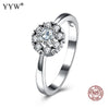 925 Sterling Silver Brand Wedding Ring Set Solid Jewelry Round CZ Engagement Rings for Women Vintage Jewelry