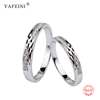 925 Sterling Silver Couple Ring Crystal Charming Rings For Lovers Luxury Fashion Jewelry Wedding Engagement Band Rings