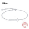925 Sterling Silver Dangle Charm Bracelets For Women Cross Pulseras Wedding Jewelry 2020 Spring Fashion