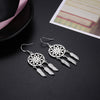 925 Sterling Silver Dream catcher feathers earrings for woman designer party wedding accessories Jewelry Birthday gifts