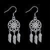 925 Sterling Silver Dream catcher feathers earrings for woman designer party wedding accessories Jewelry Birthday gifts