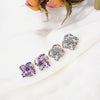 925 Sterling Silver Earrings For Women Sterling-silver-jewelry Zirconia Eternal Heart Twist Earrings Oorbellen S-e430