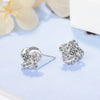 925 Sterling Silver Earrings For Women Sterling-silver-jewelry Zirconia Eternal Heart Twist Earrings Oorbellen S-e430
