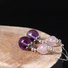 925 Sterling Silver Earrings For Women Vintage Amethyst Blue Crystal Drop Earrings With Stones Long Tassel Fine Jewelry YE40