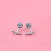 925 Sterling Silver Earrings Infinite love Wing Snowflake Flower Butterfly Stud Earrings For Women Brincos Christmas Gift