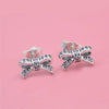 925 Sterling Silver Earrings Infinite love Wing Snowflake Flower Butterfly Stud Earrings For Women Brincos Christmas Gift