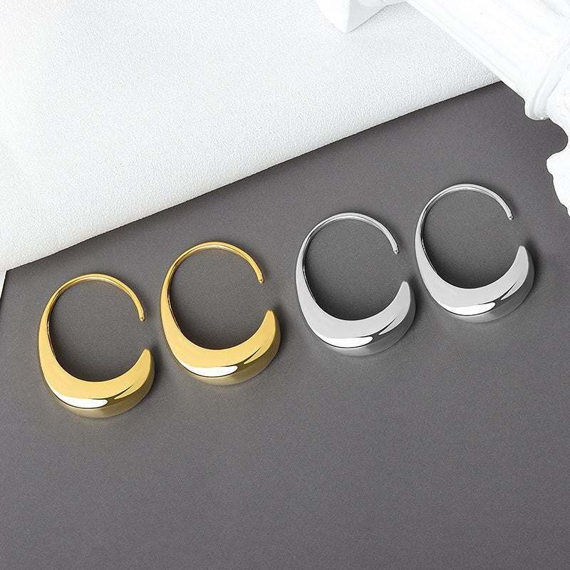 925 Sterling Silver Earrings Minimalism Mini Hoops 925 Stamp Silver Color Woman Jewelry 2022 Allergy Earring Christmas