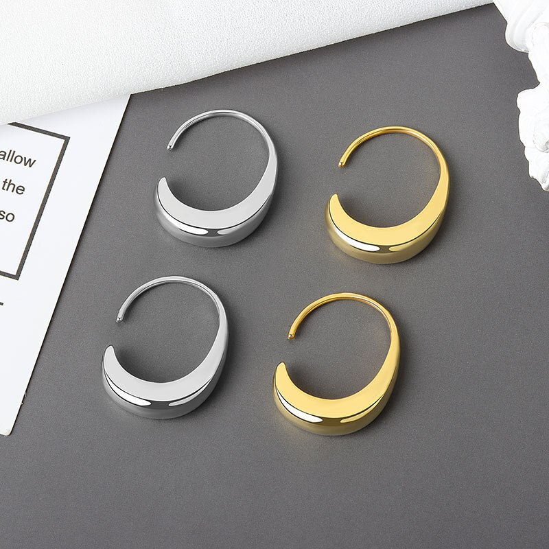 925 Sterling Silver Earrings Minimalism Mini Hoops 925 Stamp Silver Color Woman Jewelry 2022 Allergy Earring Christmas