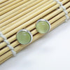 925 Sterling Silver Earrings With 10mm Agate Stone Stud 100% Guaranteed Pure Silver Earrings