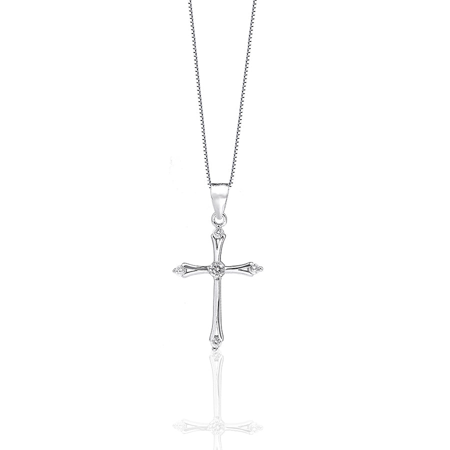 925 Sterling Silver Exquisite Tiny Cross Necklace Women Link Chain collarescadenas de plata 925 mujer Fine Jewelry Silver