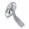 925 Sterling Silver Fashion Tassel Bells Ring For Women classic Fine Jewelry elegant Valentine's D Gift for Women and Girl