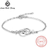 925 Sterling Silver Femme Bracelets & Bangles Double Female Symb Bracelets For Women Sterling Silver Jewelry (Lam Hub Fong)