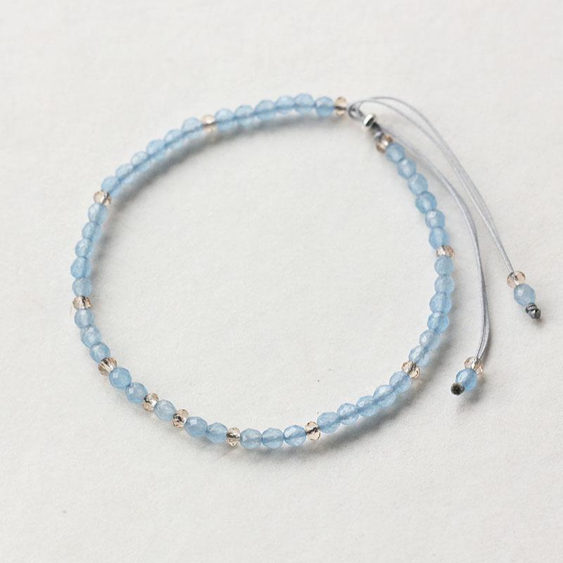 925 Sterling Silver Friends Thin Bracelets For Women Small Beads 3mm Natural Gemstone Handmade Bracelets Reiki Yoga Jewelry