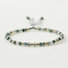925 Sterling Silver Friends Thin Bracelets For Women Small Beads 3mm Natural Gemstone Handmade Bracelets Reiki Yoga Jewelry