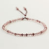 925 Sterling Silver Friends Thin Bracelets For Women Small Beads 3mm Natural Gemstone Handmade Bracelets Reiki Yoga Jewelry
