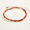 925 Sterling Silver Friends Thin Bracelets For Women Small Beads 3mm Natural Gemstone Handmade Bracelets Reiki Yoga Jewelry