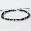 925 Sterling Silver Friends Thin Bracelets For Women Small Beads 3mm Natural Gemstone Handmade Bracelets Reiki Yoga Jewelry