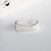 925 Sterling Silver Hollow Rings for Women Gift Ring Elegant Pure Silver Jewelry Classic opening Engagement Rings Female