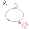 925 Sterling Silver Infinity Bracelets For Women Trendy Chain Link Bracelet Birthd Gift for Girls (Lam Hub Fong)