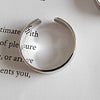 925 Sterling Silver Jewelry Fashion Glossy Opening Ring for Women Men Couples Simple Wedding Rings Bague Femme