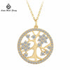 925 Sterling Silver Link Chain Necklaces Tree of Life Pendant Necklcae For Women Men Gold Silver color Luxury Fine Jewelry Gift