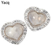 925 Sterling Silver Natural Moonstone Heart Stud Earrings Valentines D Gifts Women Her Teardrop Fine Jewelry