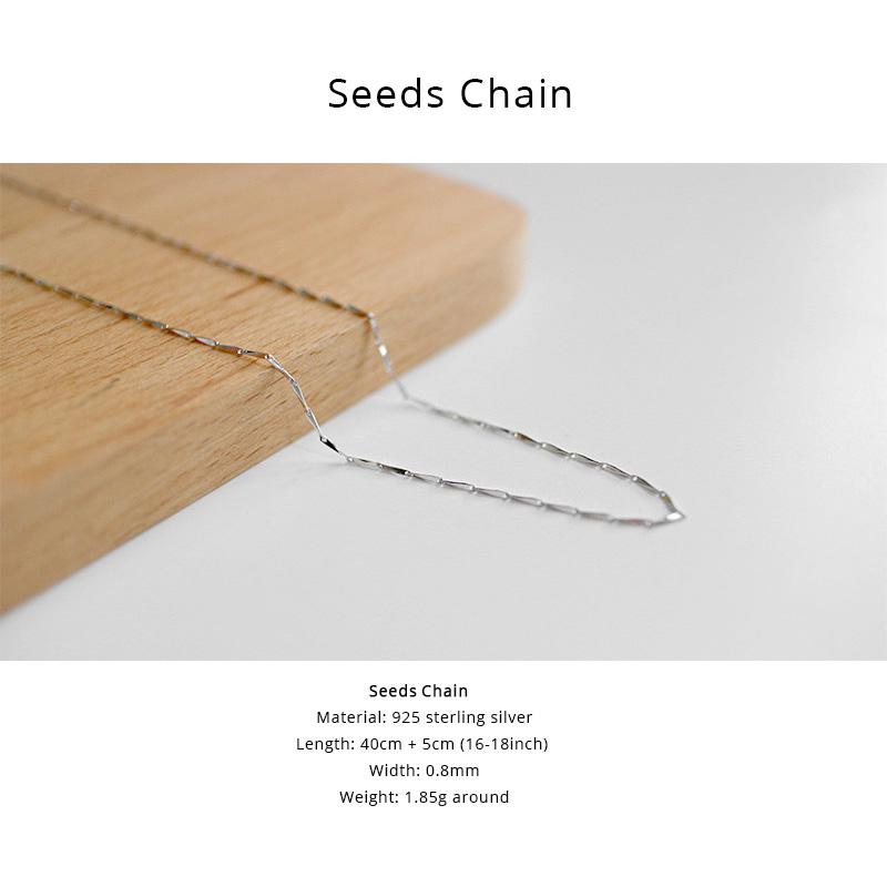925 Sterling Silver Necklace For Women Multi Types Beads Cross Snake Bone Box Side Melon Seeds Chain All Matchable Accessories