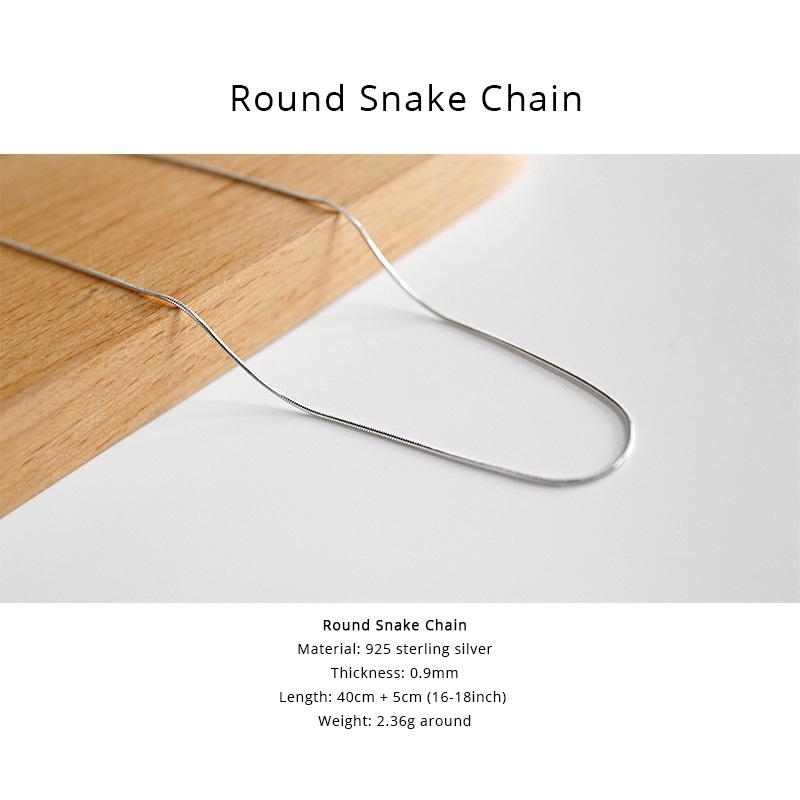925 Sterling Silver Necklace For Women Multi Types Beads Cross Snake Bone Box Side Melon Seeds Chain All Matchable Accessories