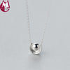 925 Sterling Silver Necklace For Women Round Pendants Original Design Anime Simple Long Chain Fashion Jewelery D1962