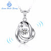 925 Sterling Silver Necklace Woman AAA Zircon Fine Jewelry Dance Natural Stone Heart Pendant Necklaces For Wedding Engagement