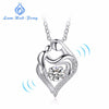 925 Sterling Silver Necklace Woman Topaz Fine Jewelry Dance Stone Heart Pendant Necklaces For Wedding Engagement Wholesale