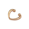 925 Sterling Silver Open Heart Ear Cuff Rose Glod Earrings For Women Gift Original Fashion Jewelry Making