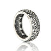 925-Sterling-Silver Openwork Flower CZ Stones Decorative Rings For Women Man European Ring Brand DIY Jewelry Making Summer Style