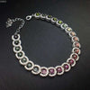 925 Sterling Silver Oval Brazil Tourmaline Bracelet for Women Natural Gemstone 3 x 4 mm