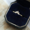 925 Sterling Silver Pavé Crystal Plating 14k Gold Simple Crown Ring Women Fashion Temperament Wedding Jewelry Accessories