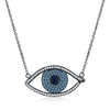 925 Sterling Silver Pendant Neclace Eye Of The Devil Style Diy Women 925 Necklace Pendant Fashion 47CM