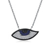 925 Sterling Silver Pendant Neclace Eye Of The Devil Style Diy Women 925 Necklace Pendant Fashion 47CM