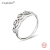 925 Sterling Silver Queen Crown Silver Ring Original Jewelry Wedding Engagement Band Rings For Women Valentine's Days Gift