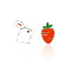925 Sterling Silver Rabbits And Carrot Stud Earrings Party Fine Jewelry For girls 2020 New Cute Birthd Gift Girlfriend carr