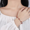 925 Sterling Silver Red Black Crystal Leaf Bracelet For Women Wedding  Quality Jewelry 2022  GaaBou