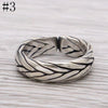 925 Sterling Silver Retro Open Ring Man Women Thai Silver Fine Jewelry Lover Couple Gift Adjustable Finger Ring ZY270-8