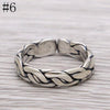 925 Sterling Silver Retro Open Ring Man Women Thai Silver Fine Jewelry Lover Couple Gift Adjustable Finger Ring ZY270-8
