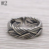 925 Sterling Silver Retro Open Ring Man Women Thai Silver Fine Jewelry Lover Couple Gift Adjustable Finger Ring ZY270-8