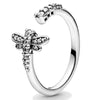 925 Sterling Silver Ring Polished Crown Freehand Hearts Love Daisy Flower Crown Freedom Ring For Women Gift  Jewelry
