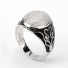 925 Sterling Silver Rings Men Punk Jewelry Pave Setting Clear Cubic Zircon Engagement Wedding Bands Jewelry