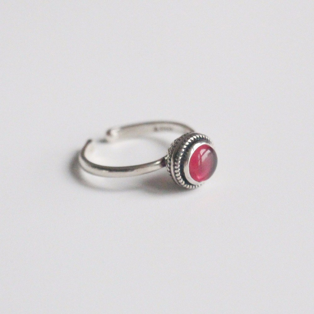 925 Sterling Silver Rings Women Opal Beads Vintage Silver 925 Party Ring Adjusted Jewelry 2020 Opening Female Engagement Rings