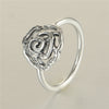 925-Sterling-Silver Rose Rings with CZ Stones Rings For Women & Man European Brand DIY Fine Jewelry Making Summer Style