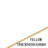 925 Sterling Silver Simple Woman And Man Necklace O Chain White Yellow Rose Matched For Any Pendant Hot Sale Gift For Girl