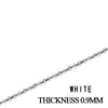 925 Sterling Silver Simple Woman And Man Necklace O Chain White Yellow Rose Matched For Any Pendant Hot Sale Gift For Girl